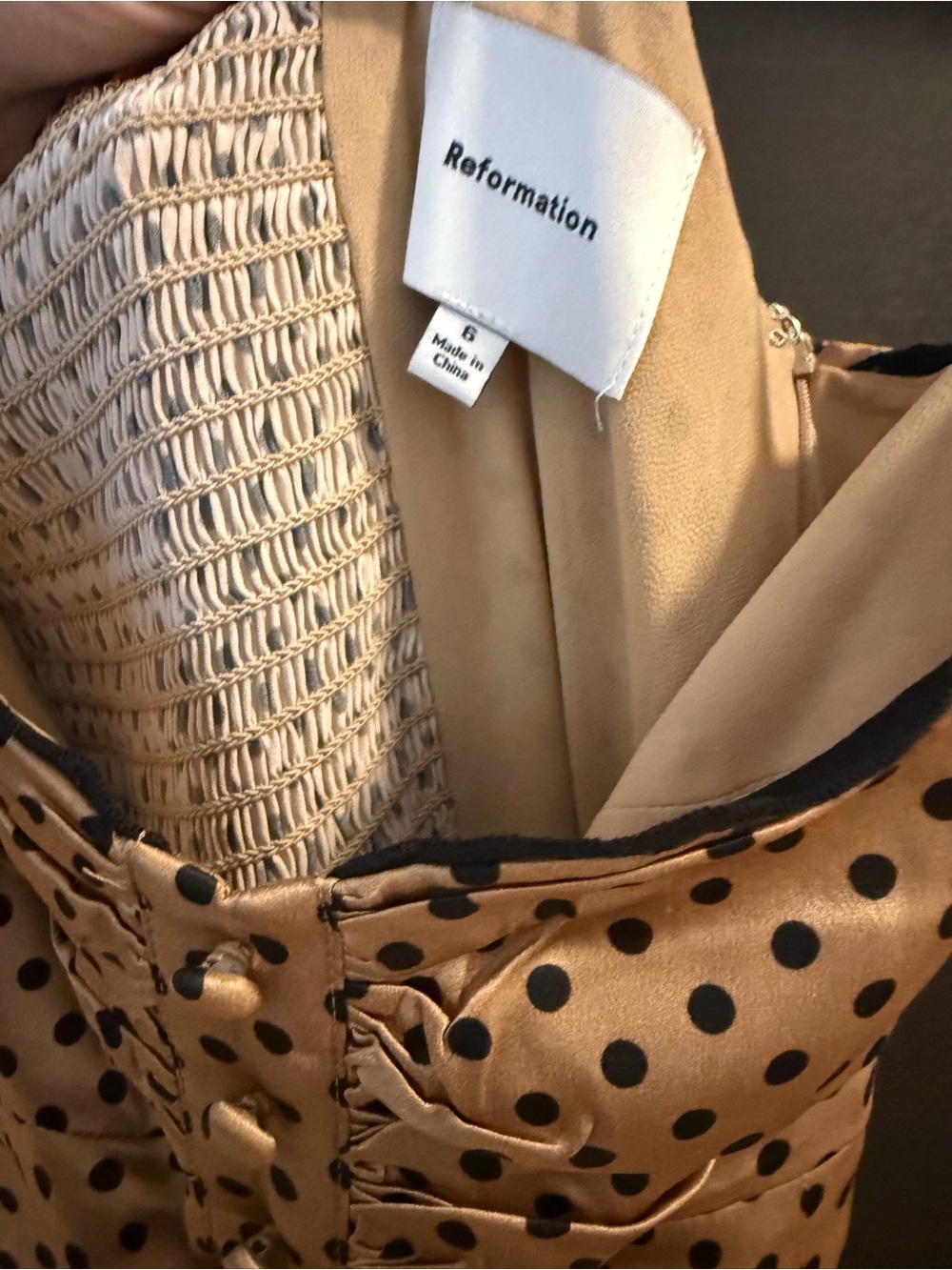 Reformation Ursula Polka Dot Dress - Picture 4 of 4